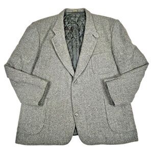 LL BEAN Thinsulate Lined Wool Tweed Sport Coat Blazer Jacket Mens (52) XL Reg